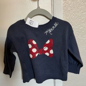 NWT embroidered Minnie Mouse sweater
